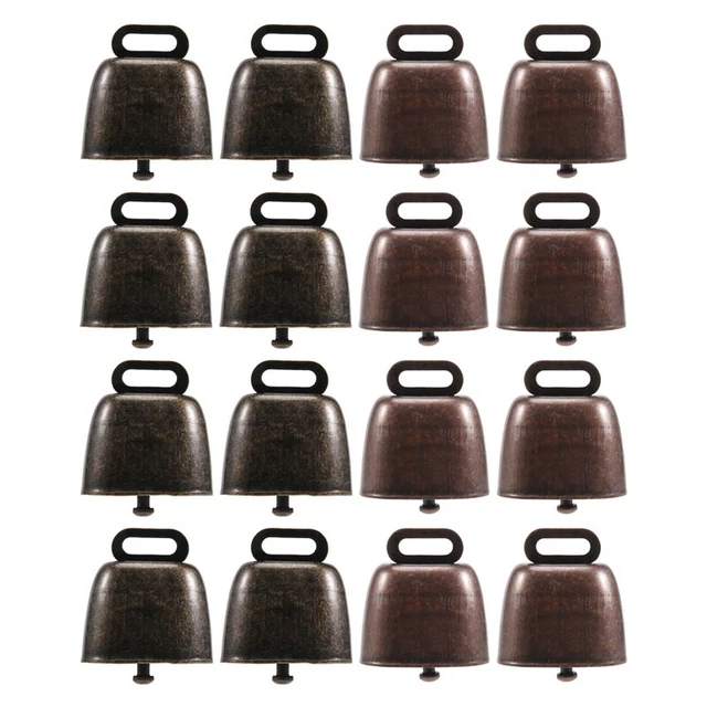 16PCS Cow Horse Sheep Grazing Copper Bells Small Brass Bells Cattle Goat Fa Z1O4