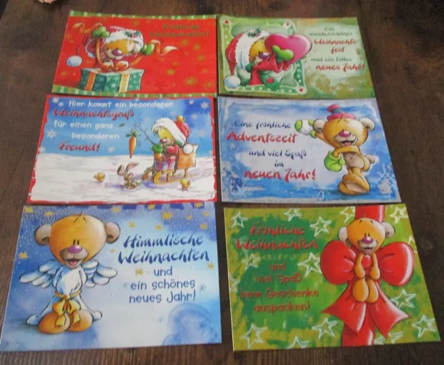 Pimboli Postkarte - Set ** weihnachtlicher Kartenzauber aus 2004 Nr.1-6 ** TOP