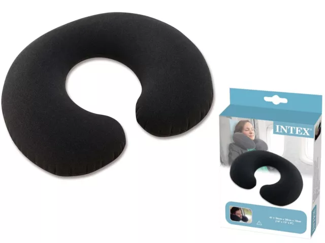 Ergonomic Neck Pillow Head Support Soft Cushion Inflatable Travel Office Sleep