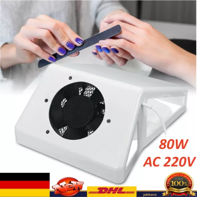 Nagel Staubabsaugung Nagelstaubsauger Nagelstaubabsaugung für Maniküre 80W 220V