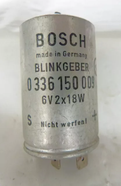 Werkstattauflösung:Oldtimer-Bosch Blinkgeber 0336150009--6V--2+18W-(6)-Ansehen