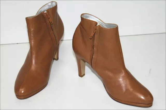 UGGO BACCI   Bottines Boots Tout Cuir Marron Clair T 3 / 35.5 FR   ETAT NEUF
