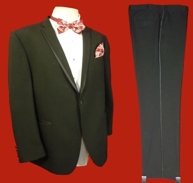 Giacca da cena smoking nera MOSS 1851 circonferenza petto 48"" vita corta 40"" R gamba 32