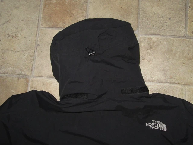 Men THE NORTH FACE HyVent Sz L Black Lightweight Hooded Zip Jacket Mesh Lining 17