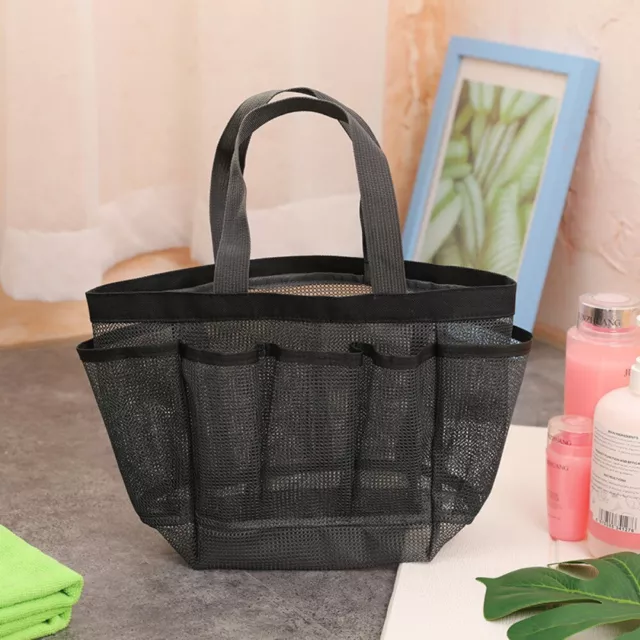 Portable Shower Mesh Dorm storage bag beach bag Wash Bag Tote Bag