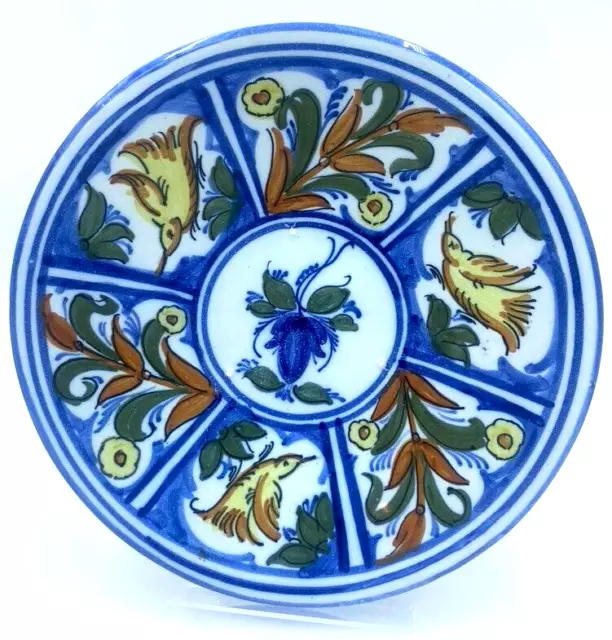 Guertes Sevilla Hand Painted Majolica Style Spanish Pottery Wall Plate