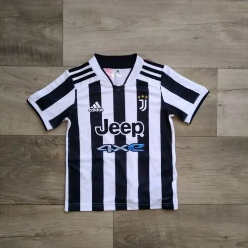 Juventus FC Home football shirt 2021 - 22 Adidas GR0605 Kids Size 5-6 YEARS