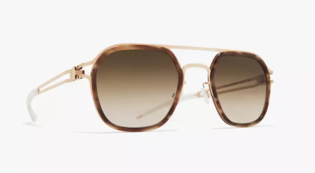 Lunettes de Soleil Mykita Lelland 796 Champagne Or Koolart 2