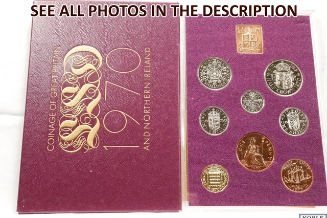 NobleSpirit No Reserve (JR) 1970 Great Britain & North Ireland GEM 8pc PROOF Set