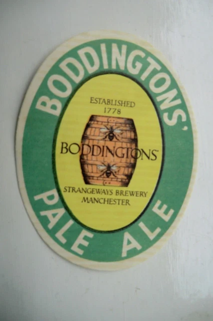 Boddingtons Manchester Pale Ale Brewery Beer Bottle Label