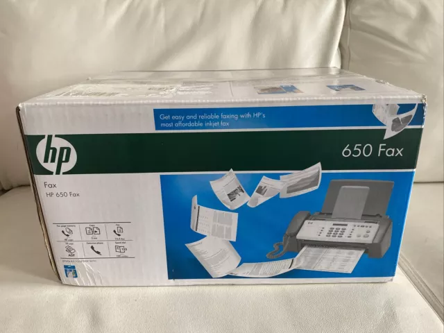 HP 650 FAX FAXGERÄT TELEFON RARITÄT NEU in OVP NEW, 2 JAHRE GARANTIE