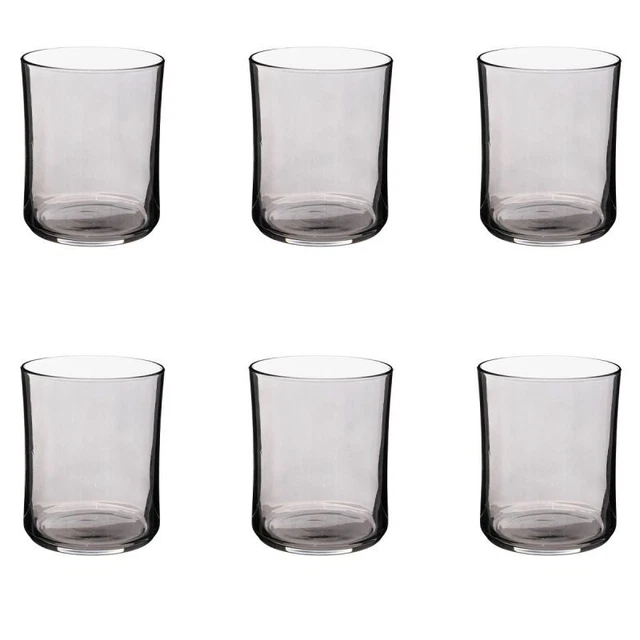 Lot de 6 Verres à Eau "Origines" 35cl Gris