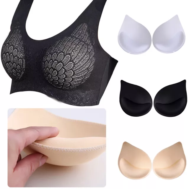 Women Sponge Top Push Up Bra Pads Insert Breast Enhancer Bikini