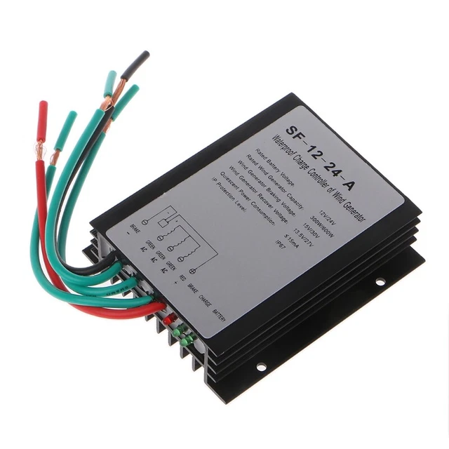REGOLATORE  DI  CARICA  EOLICO 600w  SF  12 / 24  A adatto per pale eoliche d...