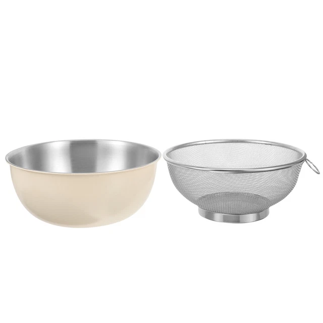 1 set cesto in metallo lavaggio verdure cesto in metallo vasca da cucina pentola