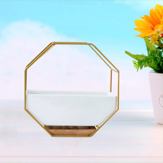 Octagonal Storage Rack Wall Hangings Wall Mounted Planters Flowerpot 8