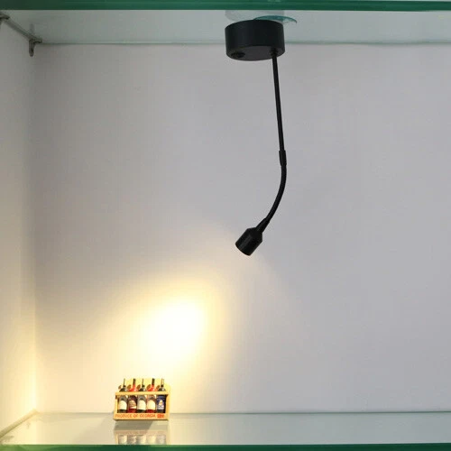 Led Lighted Button LED POLE LIGHT Battery-Power Reading Lamp Button Spotlight Cabinet ...