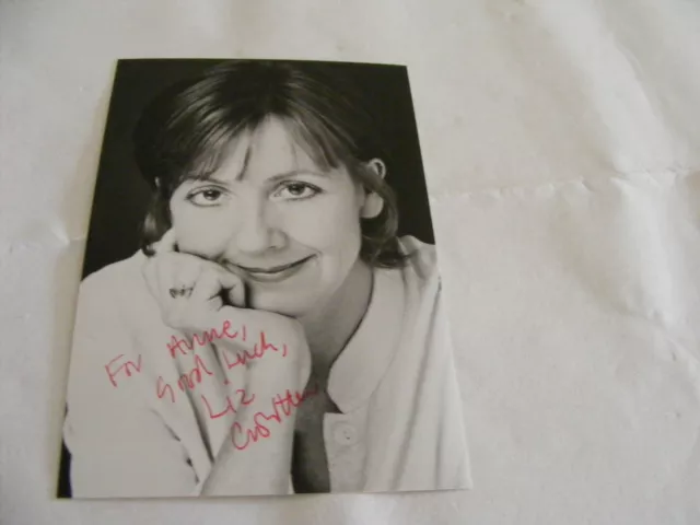 LIZ CROWTHER Signed Photo Autograph TV  Theatre Actress The Bill