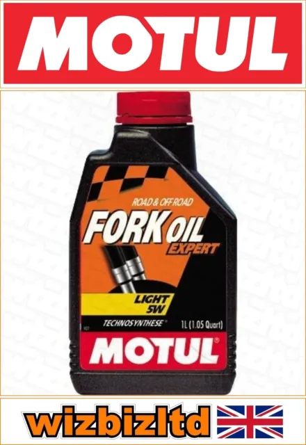 Motul 5W Fork Oil 1L Semi-Synthetic Improved Damping Properties For USD Forks