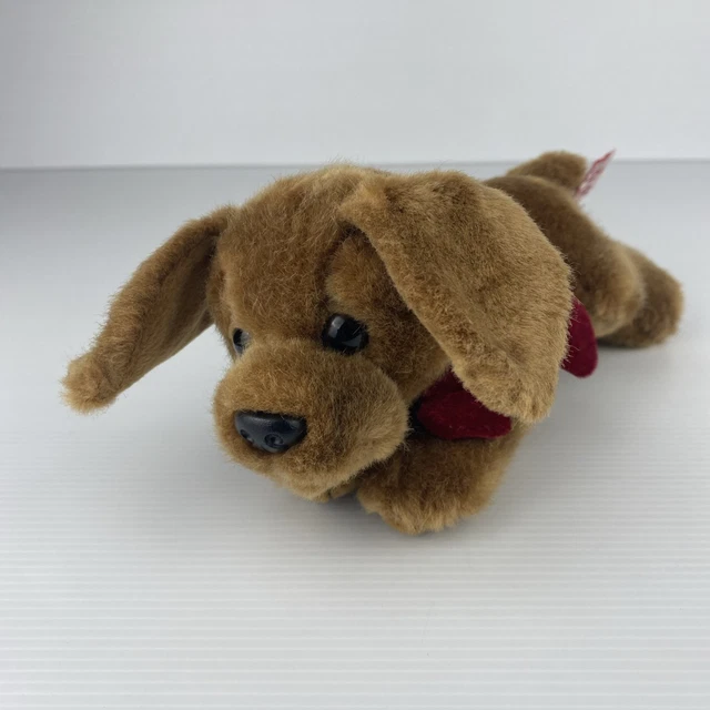 RUSS BERRIE CADBERRY Dog Plush Brown Puppy Stuffed Animal Toy
