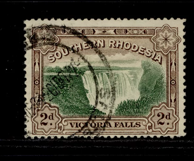 SOUTHERN RHODESIA GV SG29, 2d green & chocolate, FINE USED.
