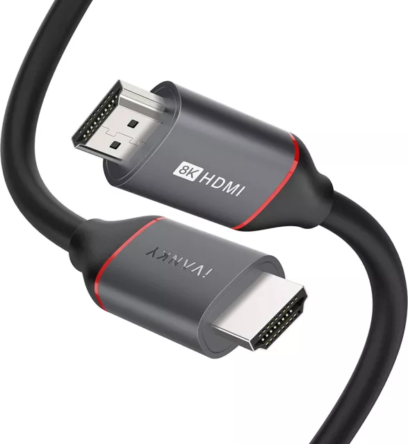 IVANKY HDMI Kabel 3M 8K@60Hz 4K@120Hz HDMI 2.1 HDCP 2.2 HDR ARC eARC