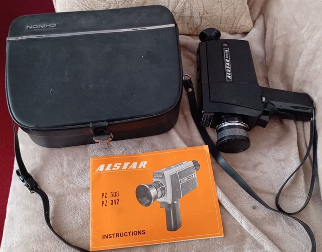 Cámara de cine vintage Alstar PZ-503. Incluye instrucciones y estuche - sin probar