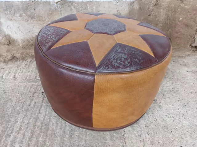 60er Vintage Hocker Sitzkissen Pouf Ottomane Kamelhocker 60s Kaminhocker 2