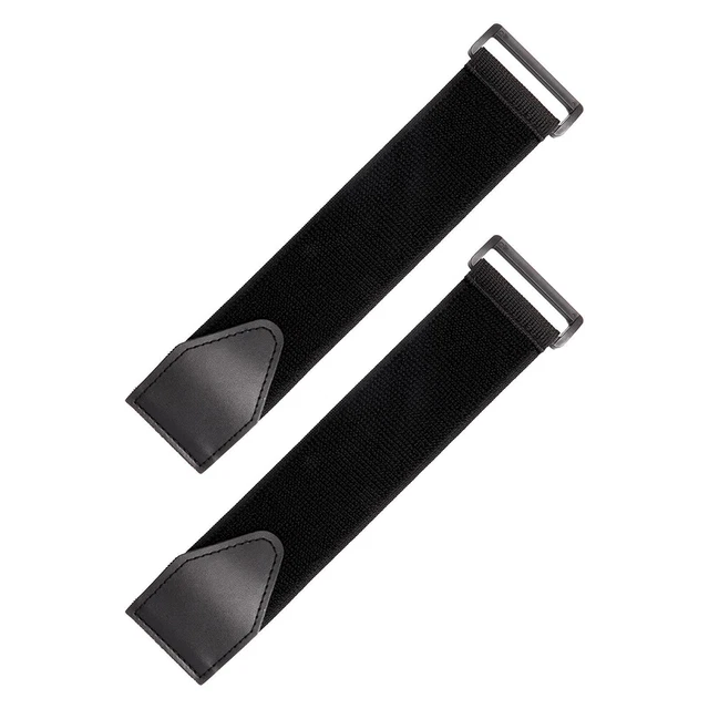 2 pièces/ensemble sangles de pédale noires ENGRENAGE FIXE
