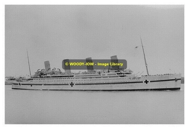 rp09878 - White Star Hospital Ship Liner - Britannic , built 1915 - print 6x4
