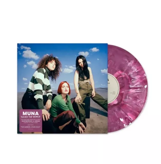 Muna - Saves The World (raspberries and cream) Vinyl Graffiti Records IN HAND ⭐️