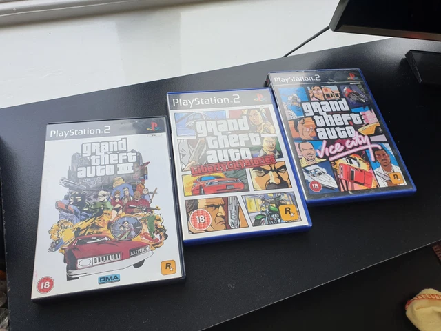 Grand Theft Auto PS2 Bundle III (3), Liberty City Stories, Vice City GTA