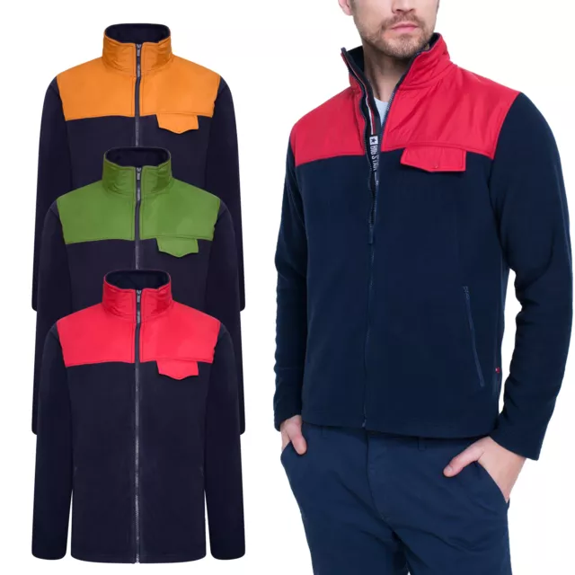 Designer New Mens Fleece Jacket Full Zip Up Outdoor Warm Polar Anti Pil WorkWear