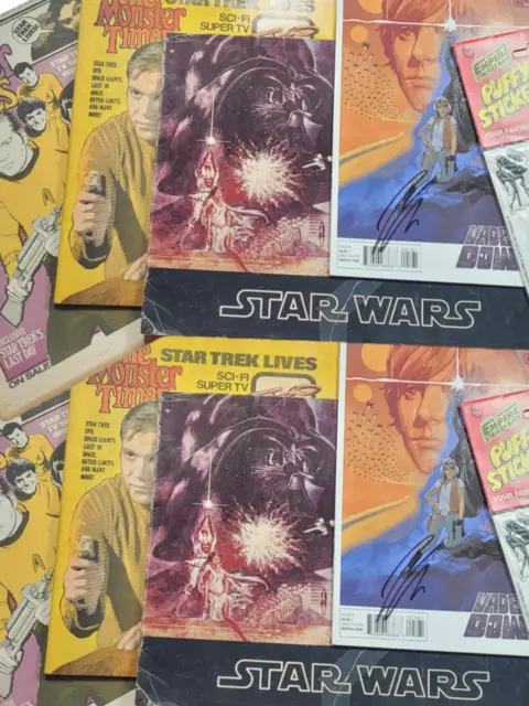 Star Wars + Star Trek 8 Item Bundle Collector's Items | Comic | Stickers + More