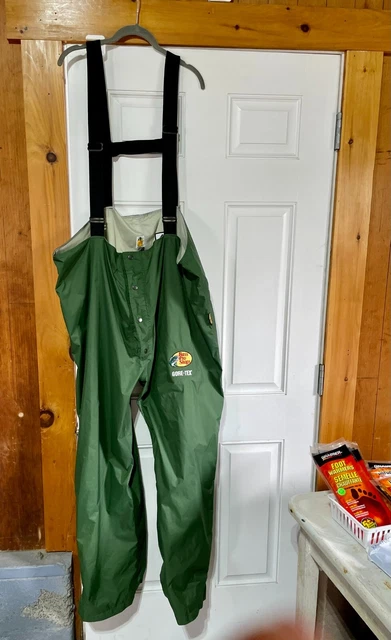 Bass Pro GoreTex Rain Bibs Mens Rain Pants Green XXXL