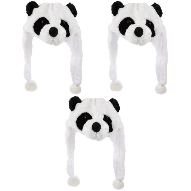 3 piezas Encantador Fotopropio Cómodo Diseño Panda Performance Llevar Cabeza