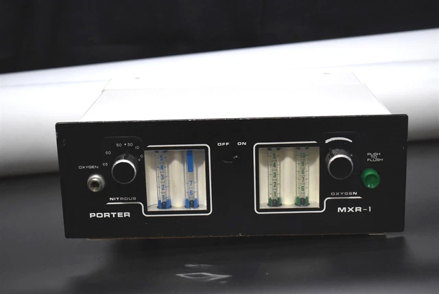 Porter MXR-1 Dental Nitrous Oxide N2O Flowmeter Conscious Sedation Unit