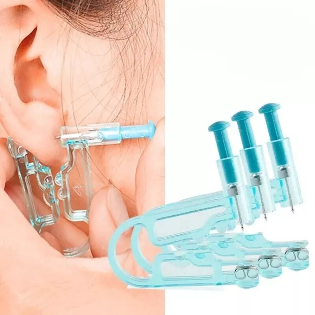 2 Pistolets De Perçage oreille Outil Piercing  Kit Securisé avec bijoux stérile