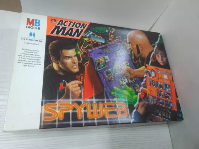 Action Man Spyweb - Gioco Da Tavolo - Mb 1989 Completo Leggi Descrizione