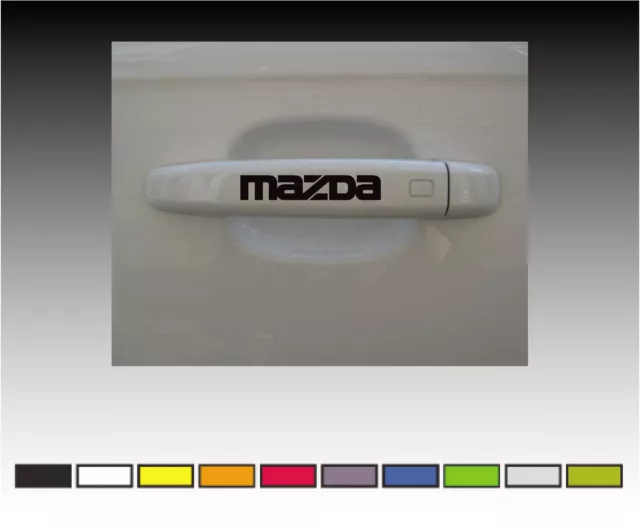 MAZDA Premium Door Handle Decals Stickers X4