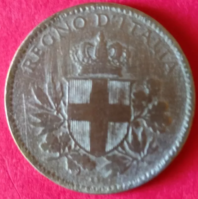 Moneta ,Italia Regno, 20 c. Esagono, del 1918 , Vittorio Emanuele III,circolata