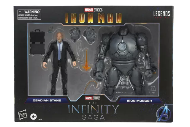 Ml Is Iron Monger & Obadiah Stane Af Action Figura Hasbro