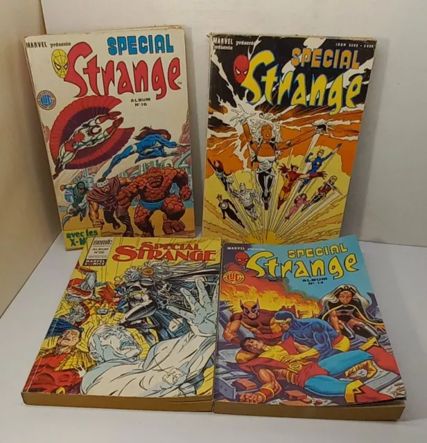 lot bd comics  " spécial STRANGE " x4 recueils 14-16-22-29 / 1985-93 Marvel