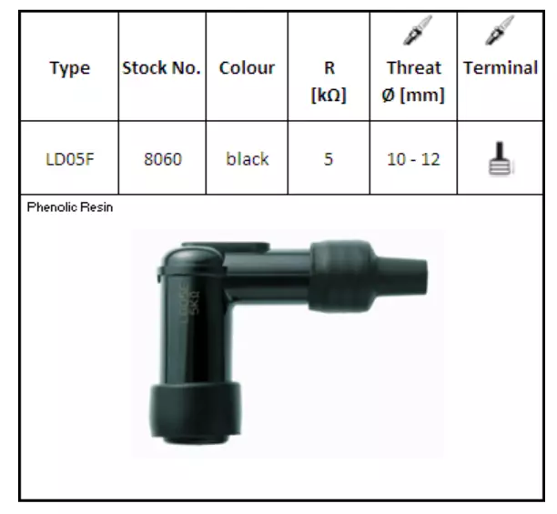 NGK LD05F ZÜNDKERZENSTECKER für Roller Motorrad Quad Schneemobil 3