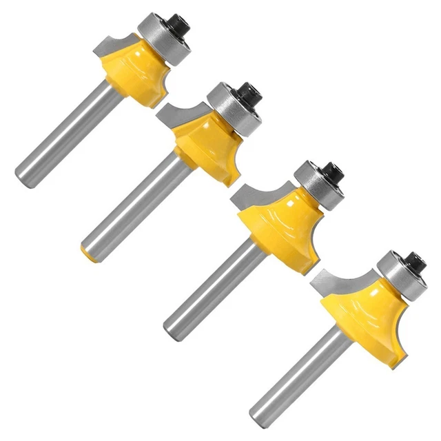 WSOOX Fresa Per Legno A Perline, Taglio 3/16, Gambo 1/4, In Carburo Di Tungsteno, Per Mobili - 3
