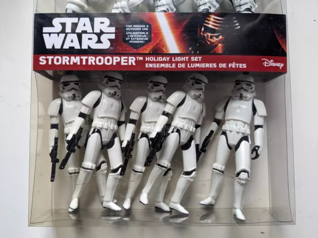 BRAND NEW Star Wars Stormtrooper Disney Holiday 10 Light Set Kurt S Adler