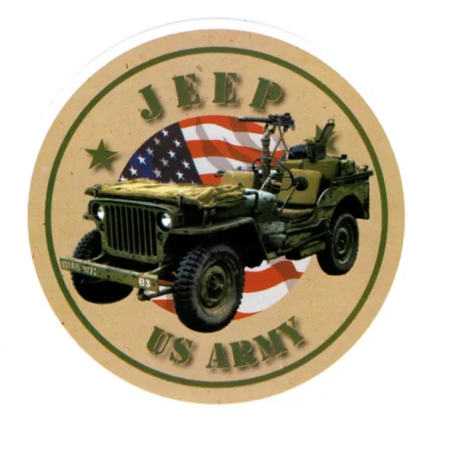 US ARMY JEEP ADHESIF (Sticker)