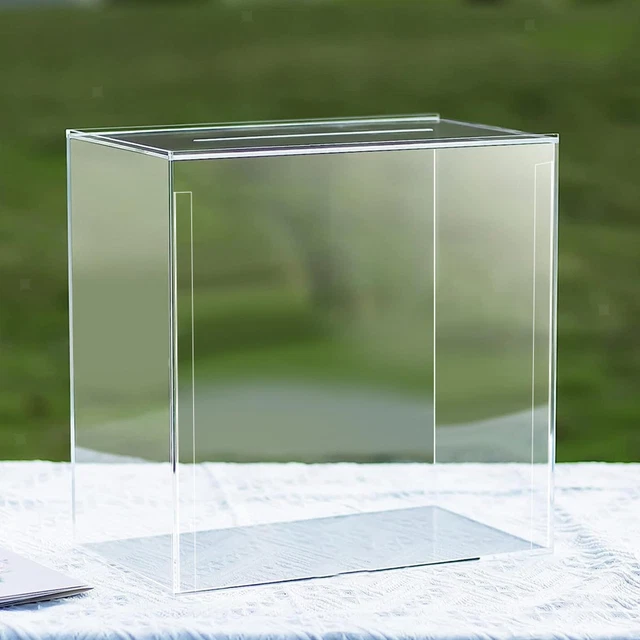 Acrylic Wedding Cards Box Envelope Card Box for Engagement Wedding Reception