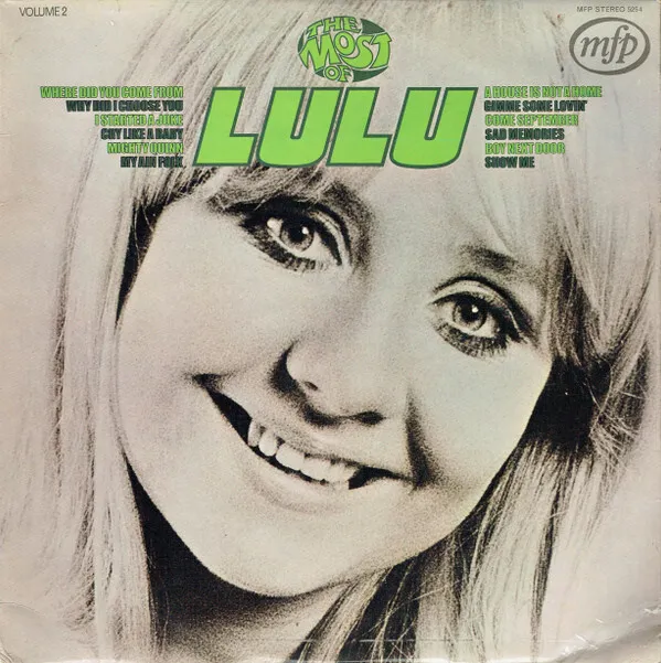 Lulu - The Most Of Lulu Volume 2 - Used Vinyl Record - G5628z