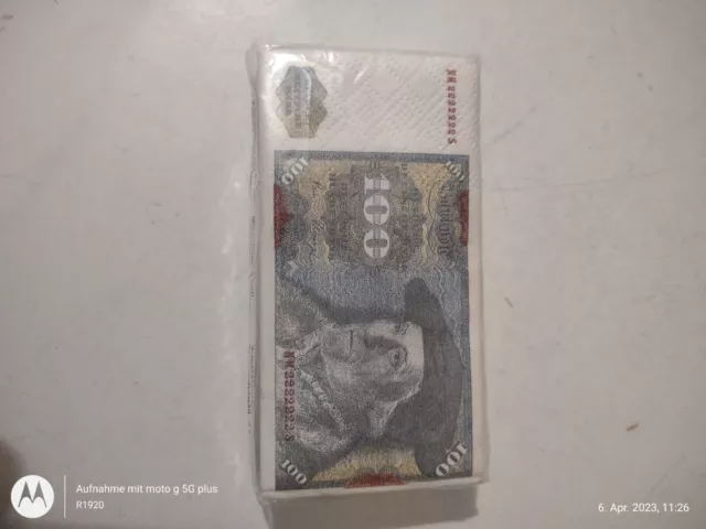 100 DM Taschentücher